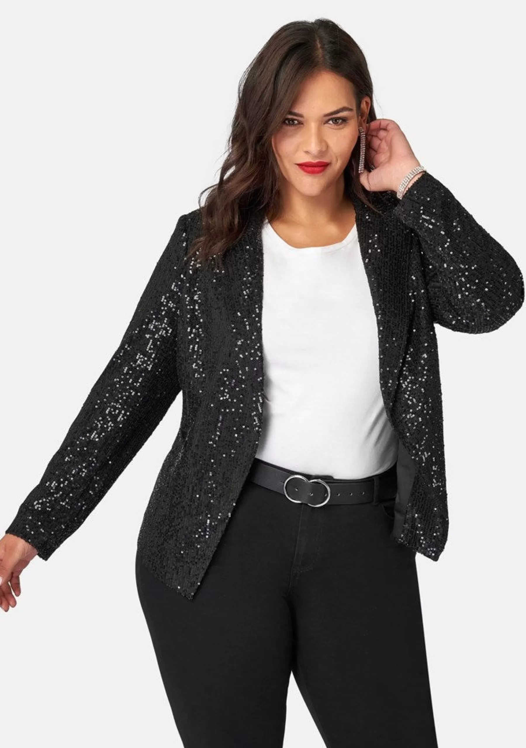 Curve Project Blazers | Jackets & Coats>All Day & Night Sequin Jacket