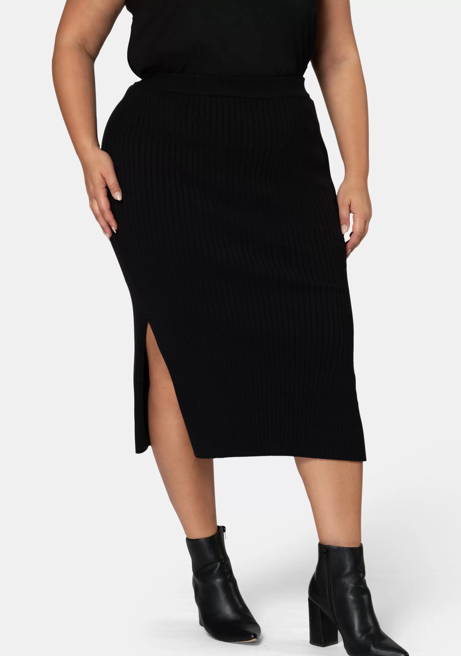 Curve Project Midi Skirts>Banks Knit Skirt