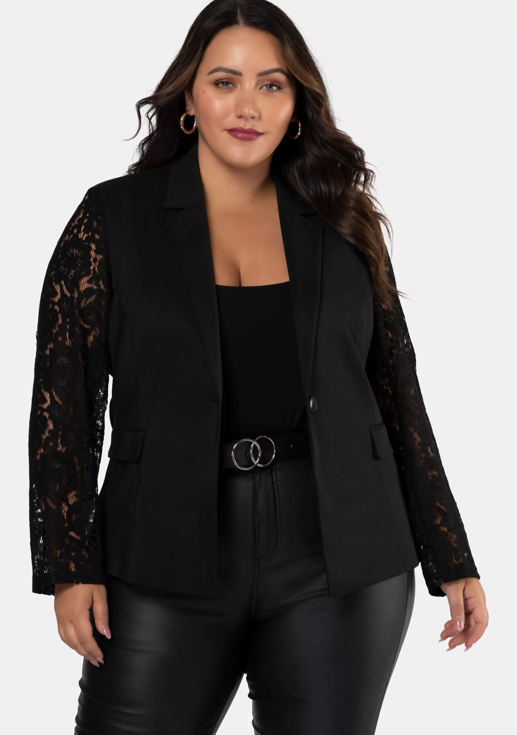 Curve Project Blazers | Jackets & Coats>Bedtime Lace Blazer