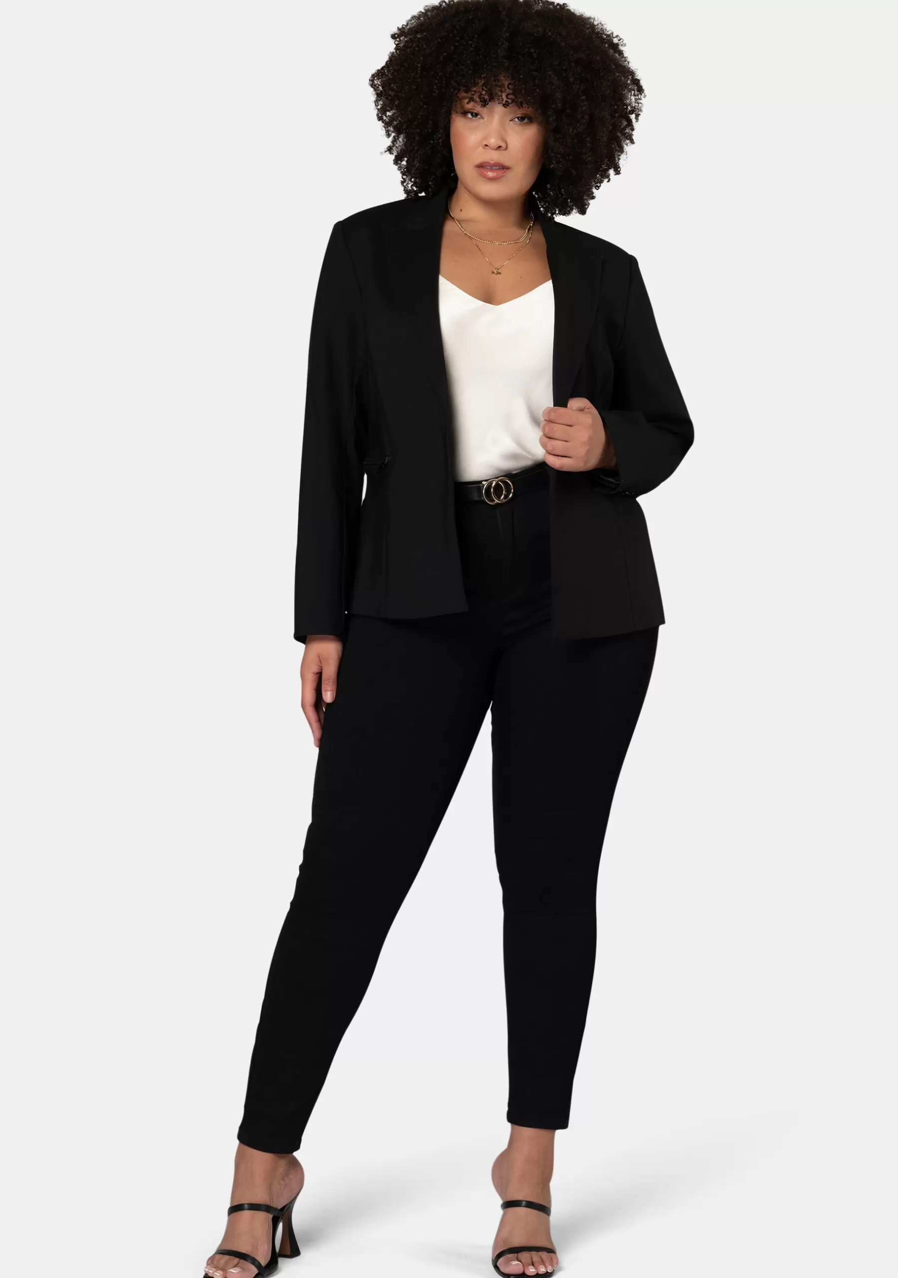 Curve Project Blazers | Jackets & Coats>Bianca Zip Blazer