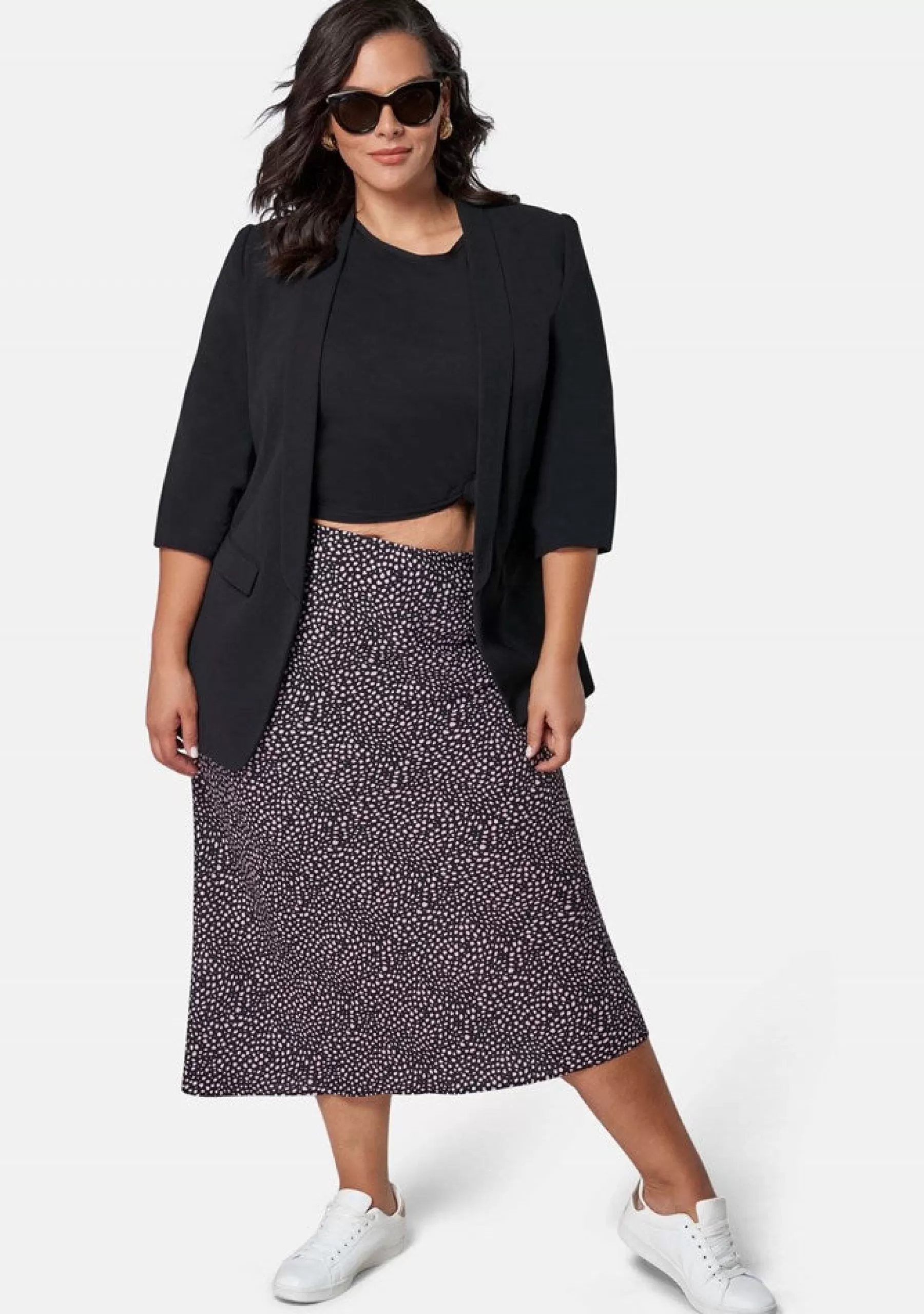 Curve Project Midi Skirts>Catalina Print Midi Skirt