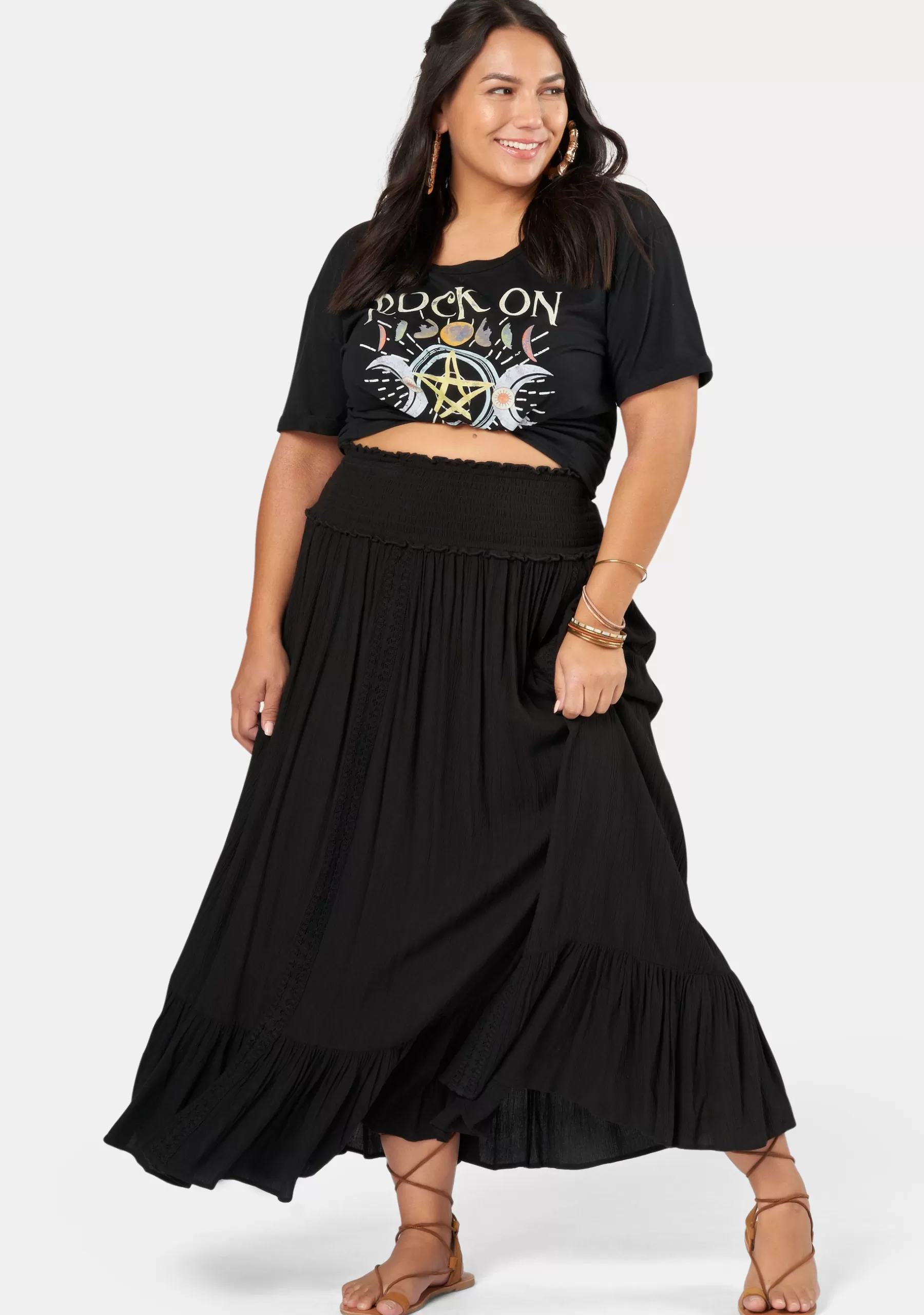 Curve Project Maxi Skirts>Cloud Nine Maxi Skirt