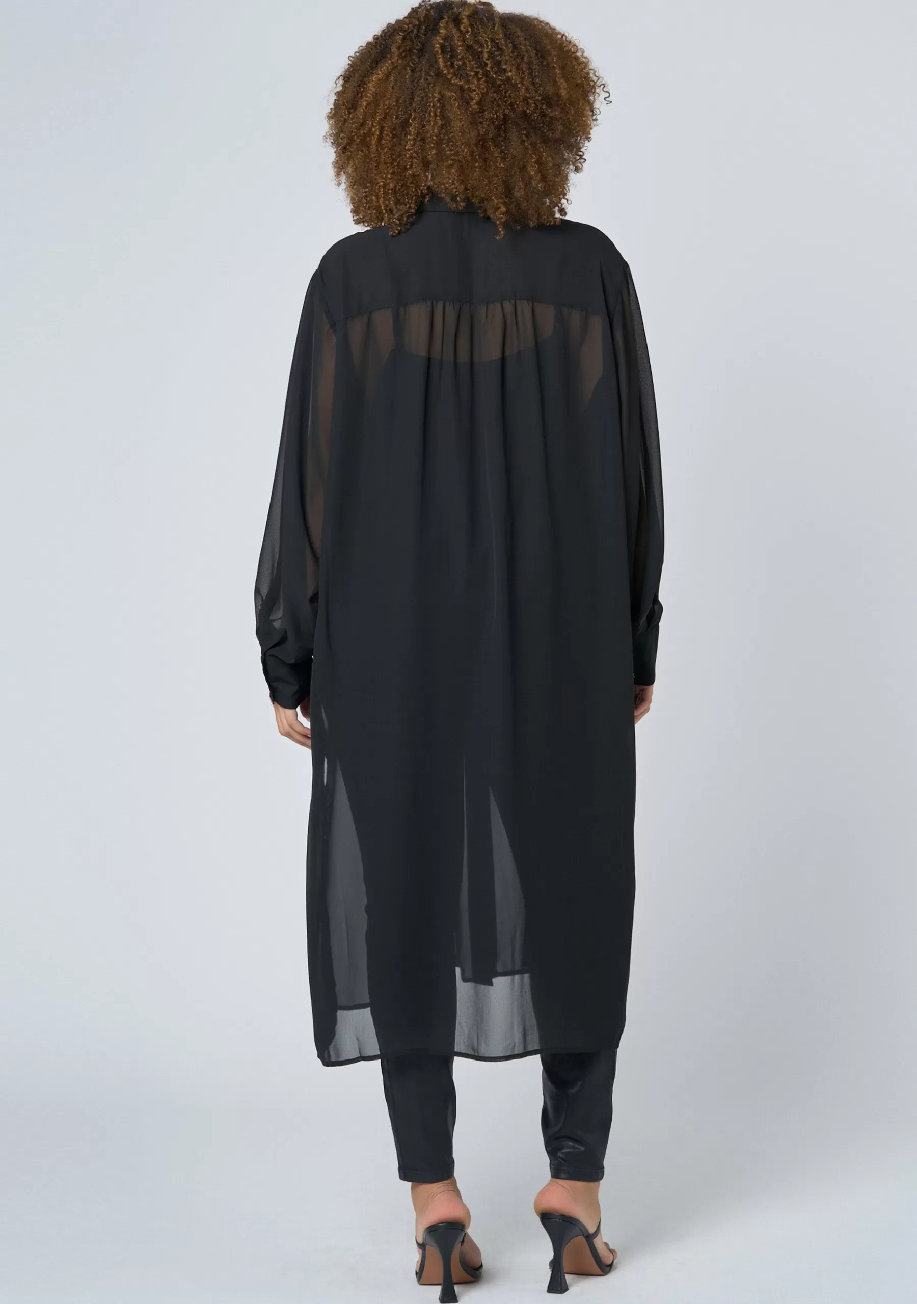 Curve Project Black Dresses | Maxi Dresses>Electric Voltage Maxi Shirt Dress