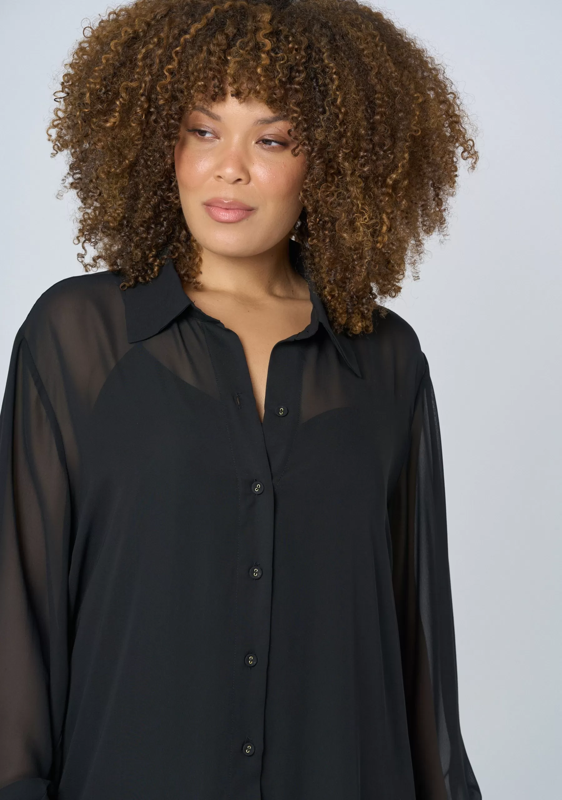Curve Project Black Dresses | Maxi Dresses>Electric Voltage Maxi Shirt Dress