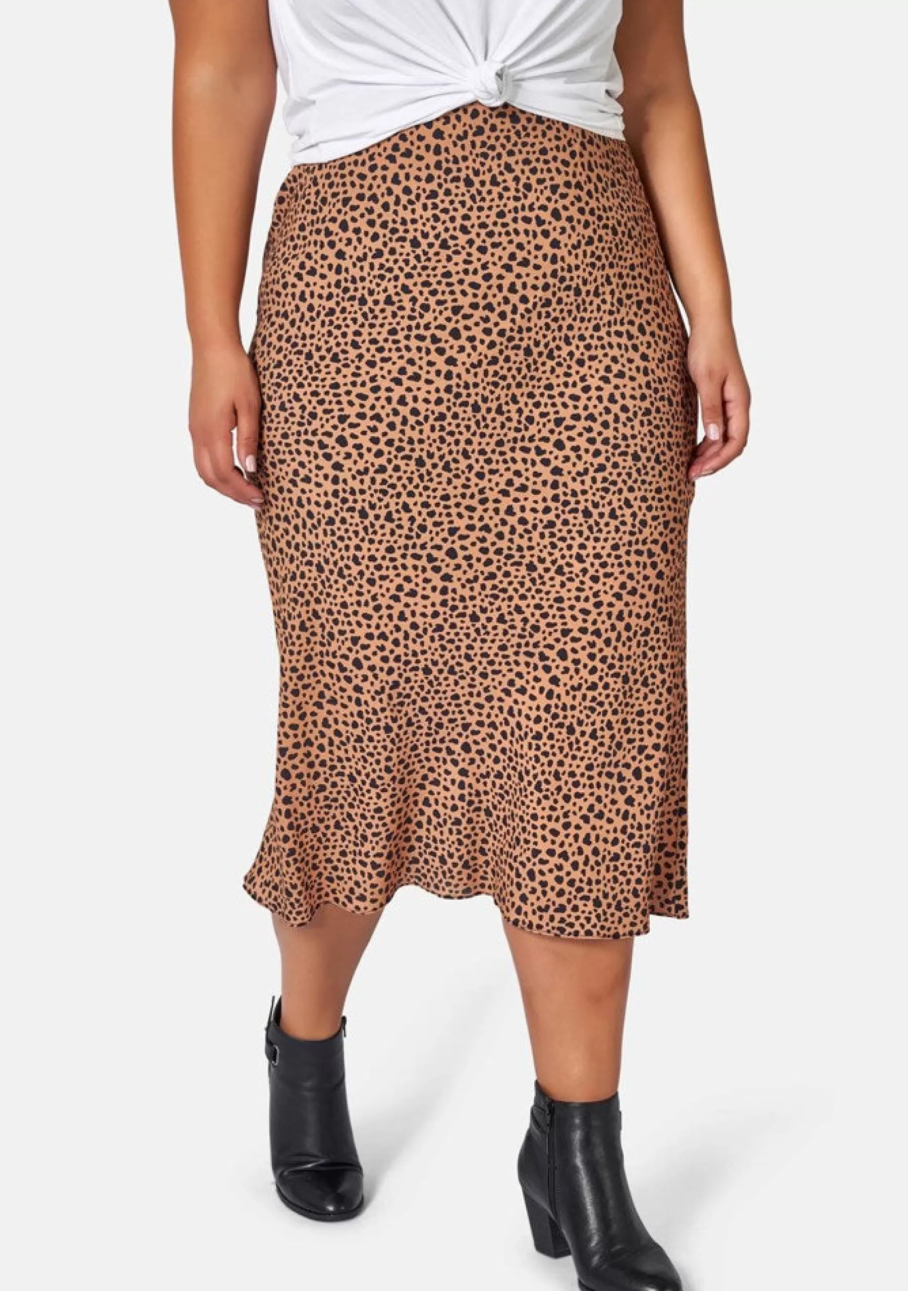 Curve Project Midi Skirts>Emily Animal Printed Skirt