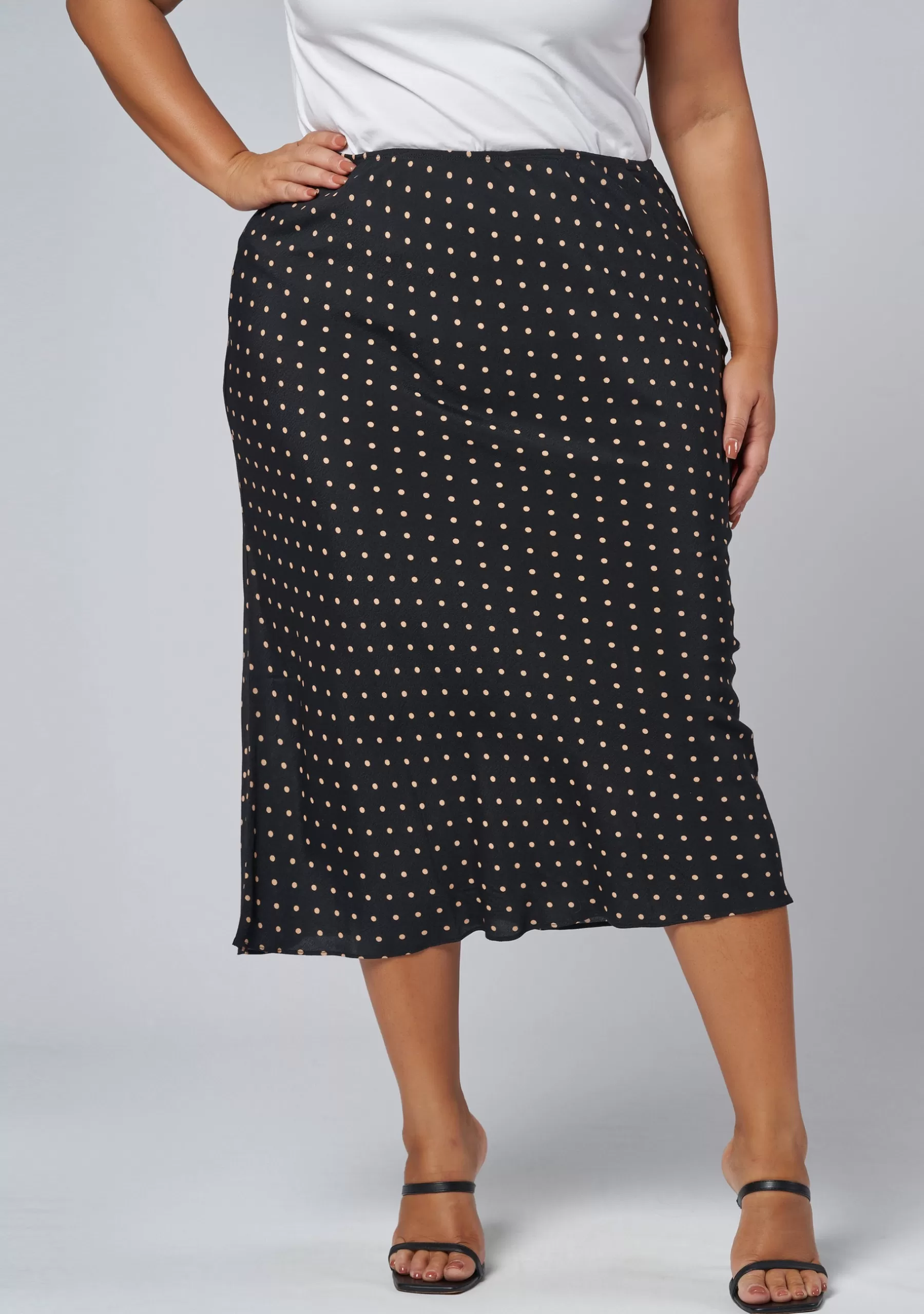 Curve Project Midi Skirts>Emily Print Midi Skirt