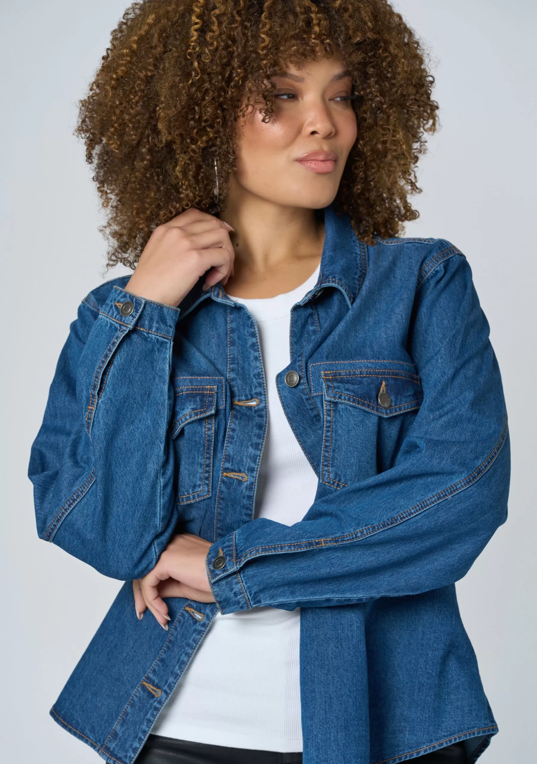 Curve Project Denim | Shirts & Blouses>Faye Denim Shirt