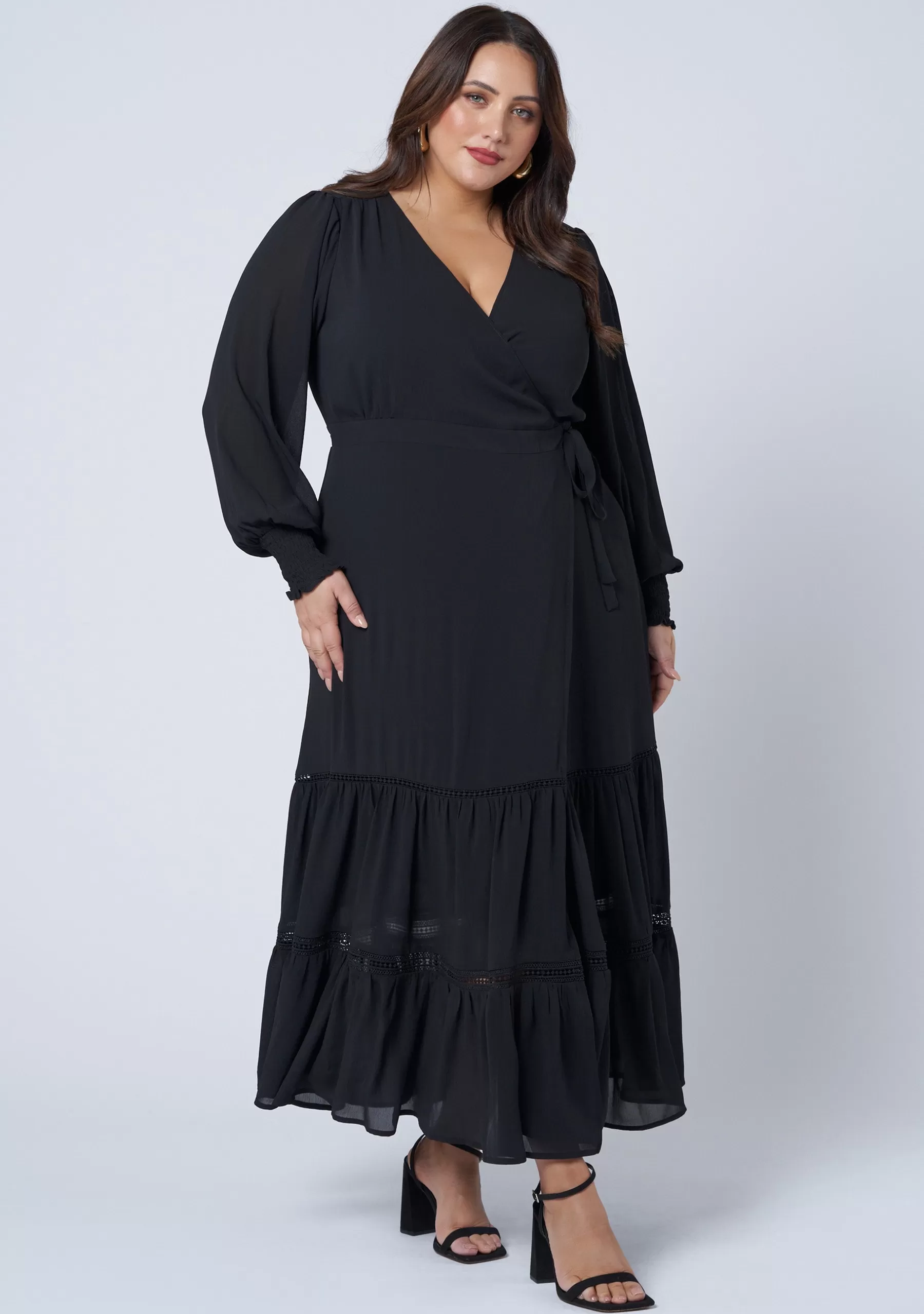 Curve Project Black Dresses | Maxi Dresses>Hanky Panky Wrap Dress