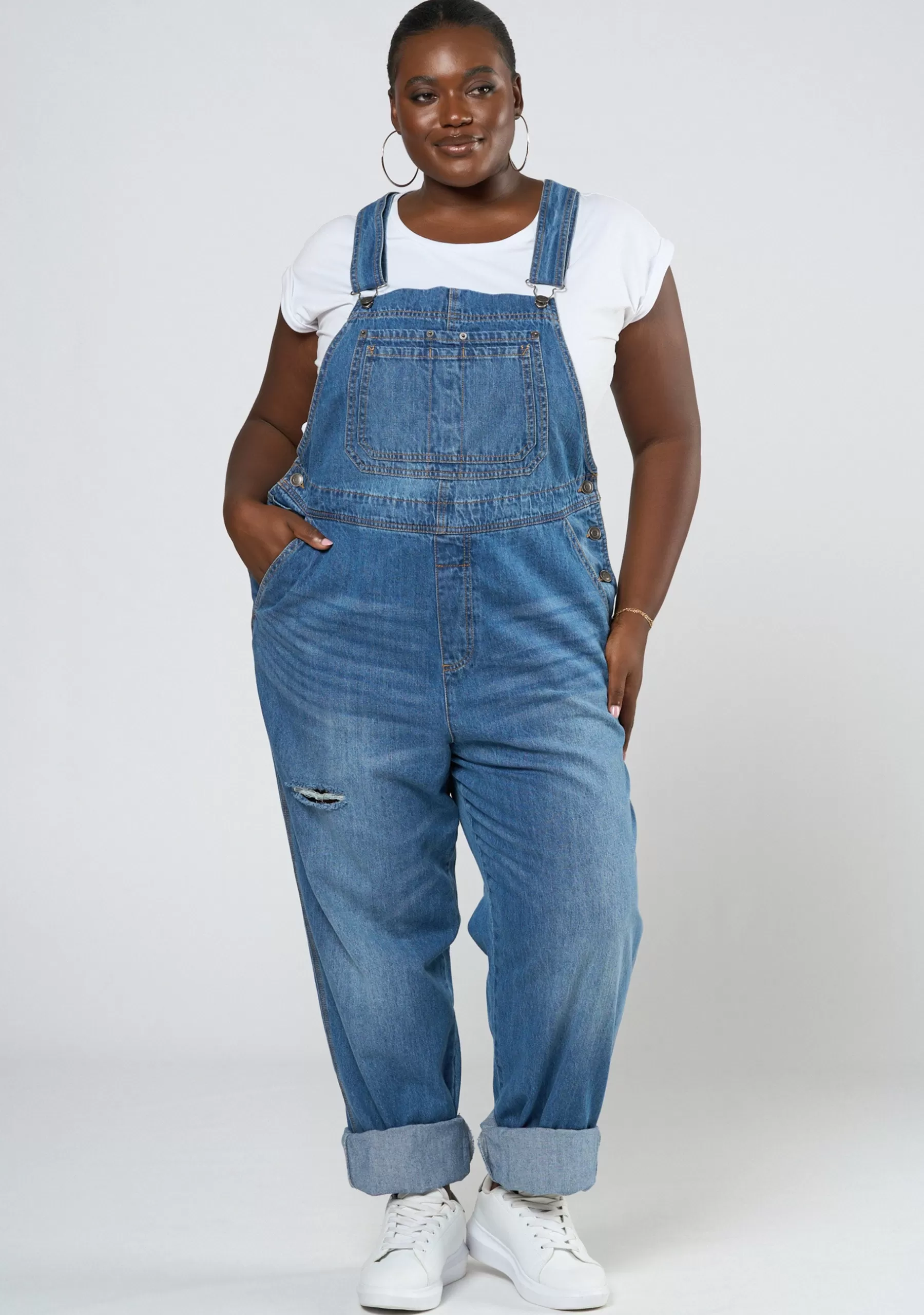 Curve Project Denim | Overalls>Jamie Denim Overalls