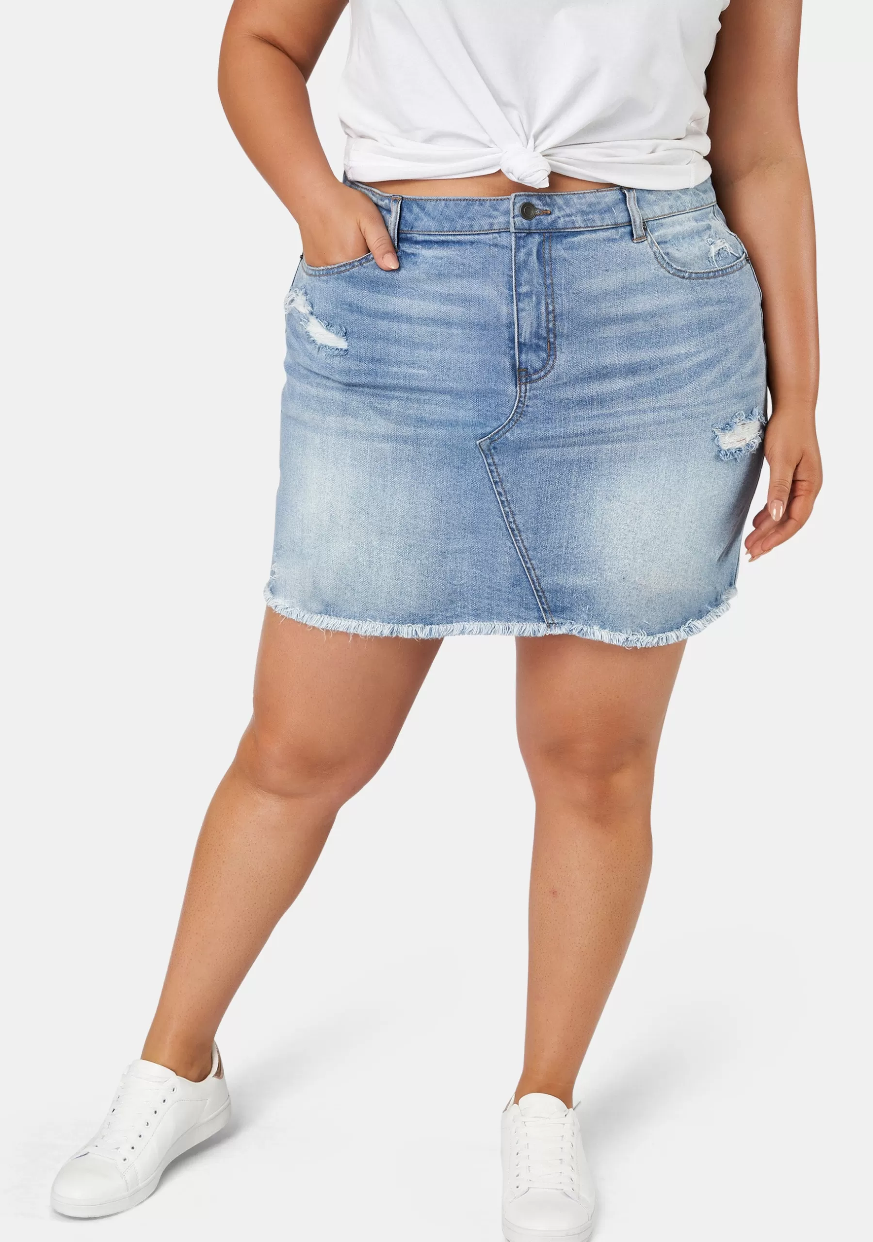 Curve Project Denim | Mini Skirts>Kimberley Denim Skirt