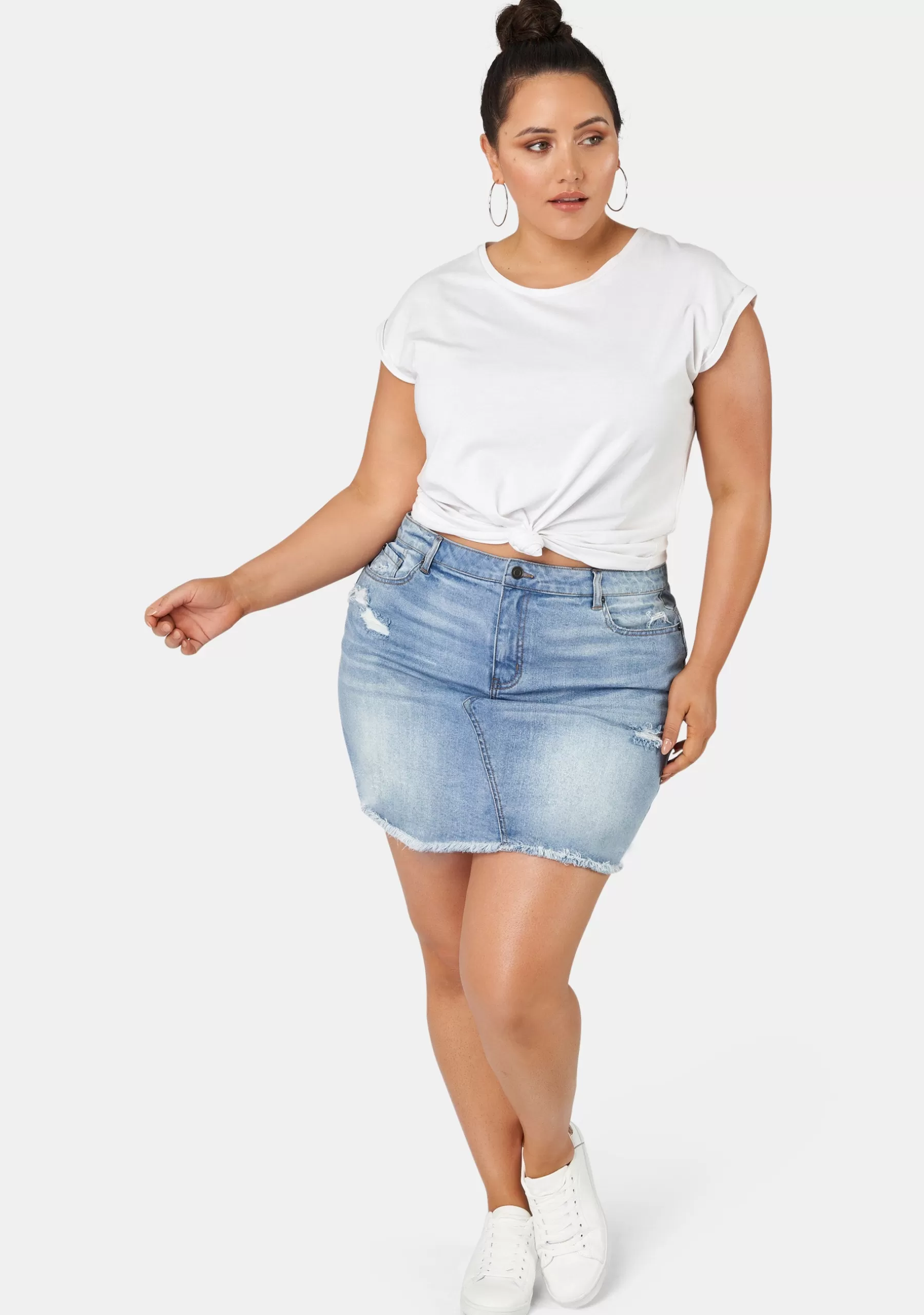 Curve Project Denim | Mini Skirts>Kimberley Denim Skirt