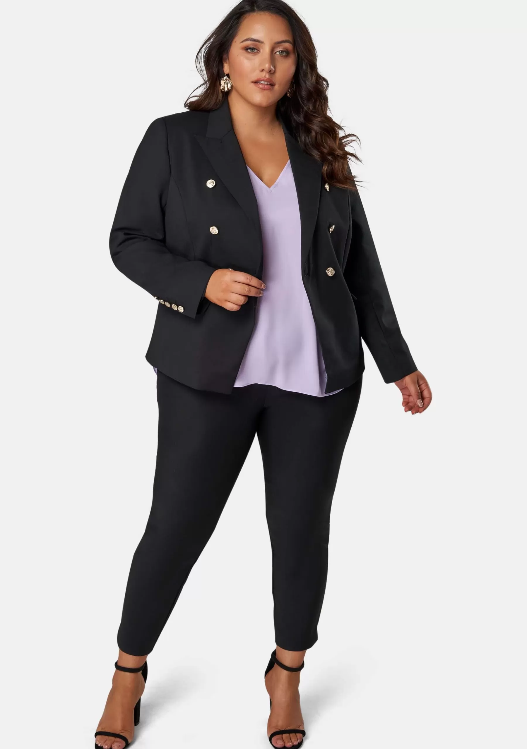 Curve Project Blazers | Jackets & Coats>Madeleine Button Blazer