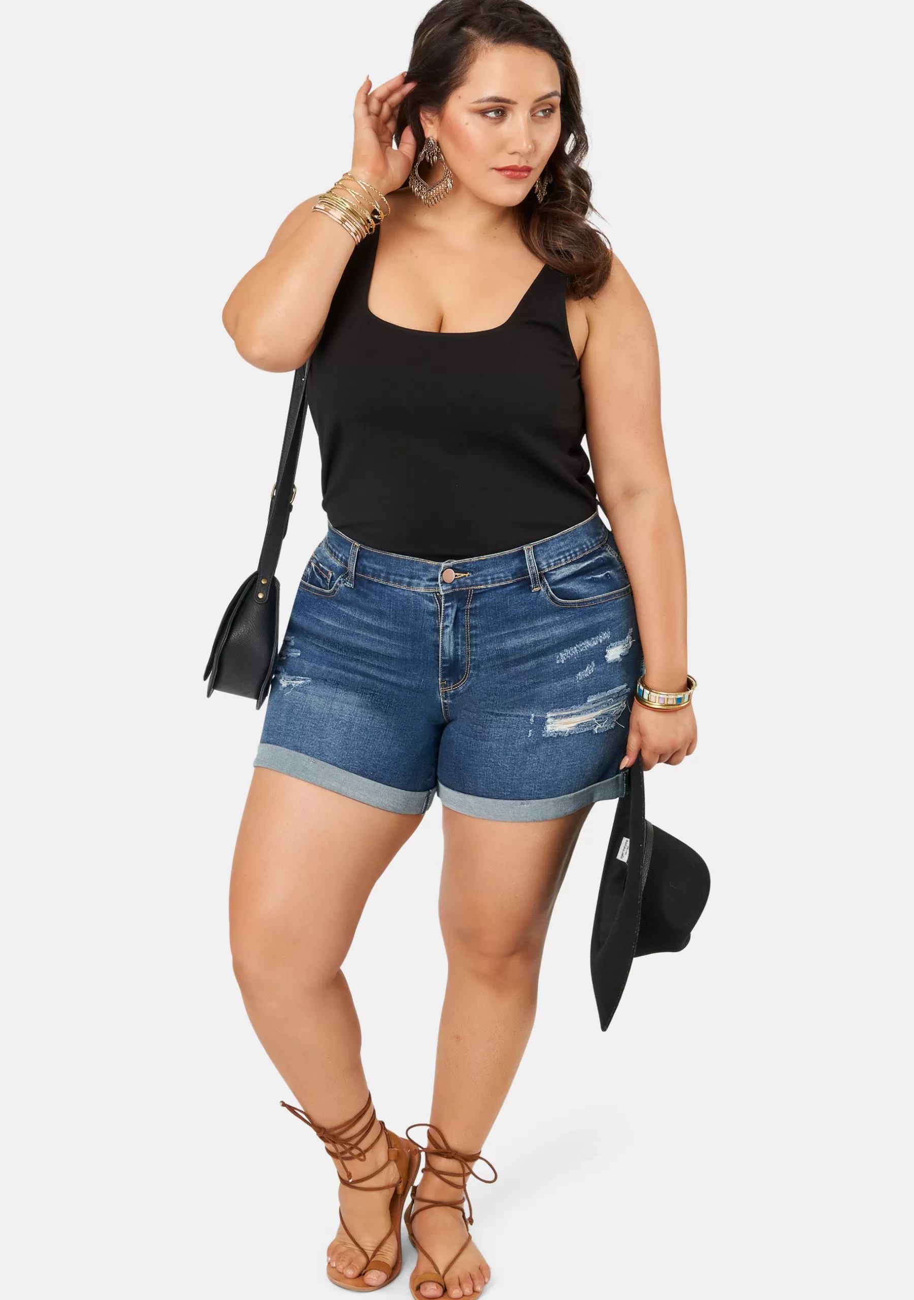 Curve Project Denim | Shorts>Secret Love Denim Shorts