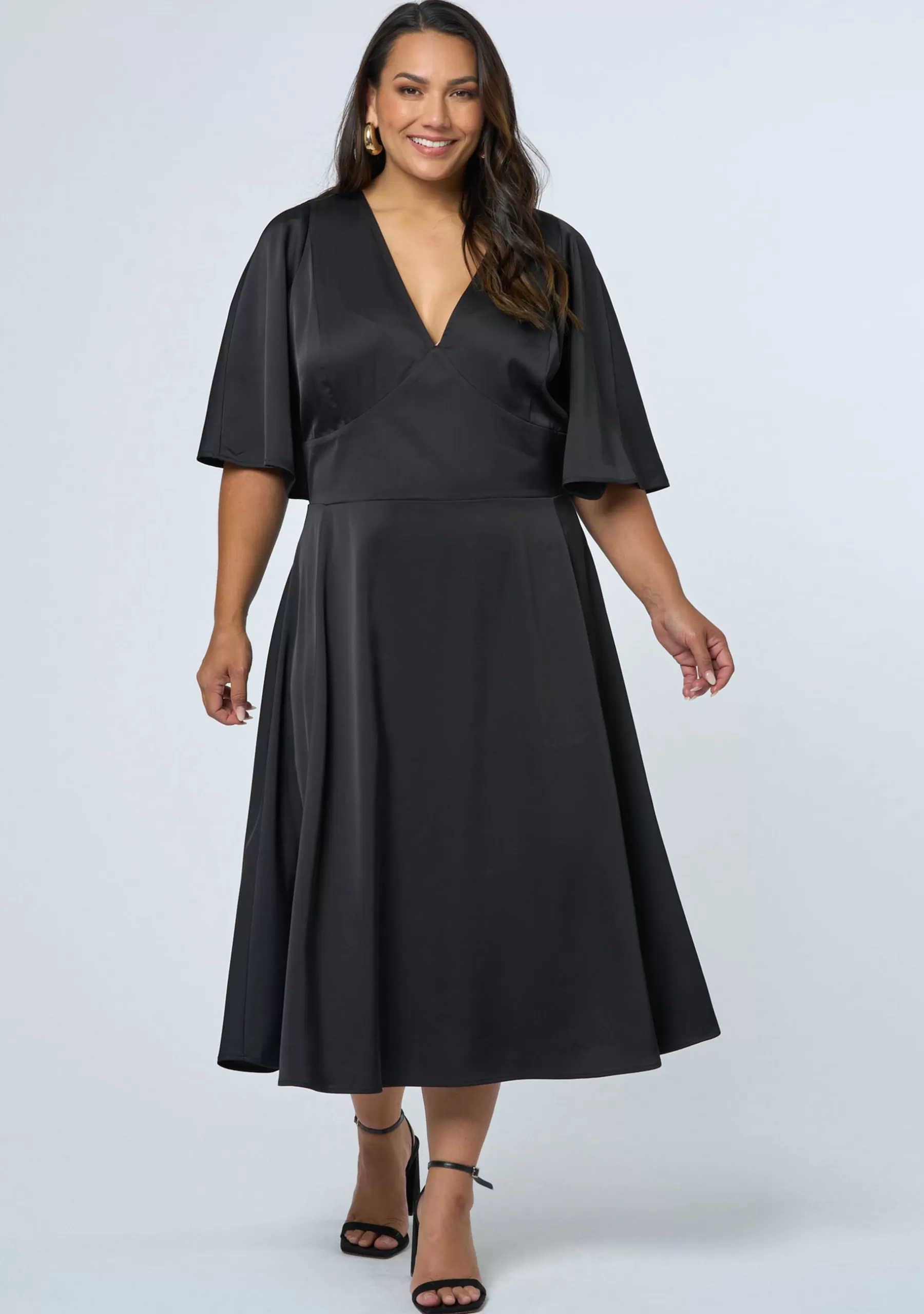 Curve Project Black Dresses | Midi Dresses>Seductive Secrets Midi Dress