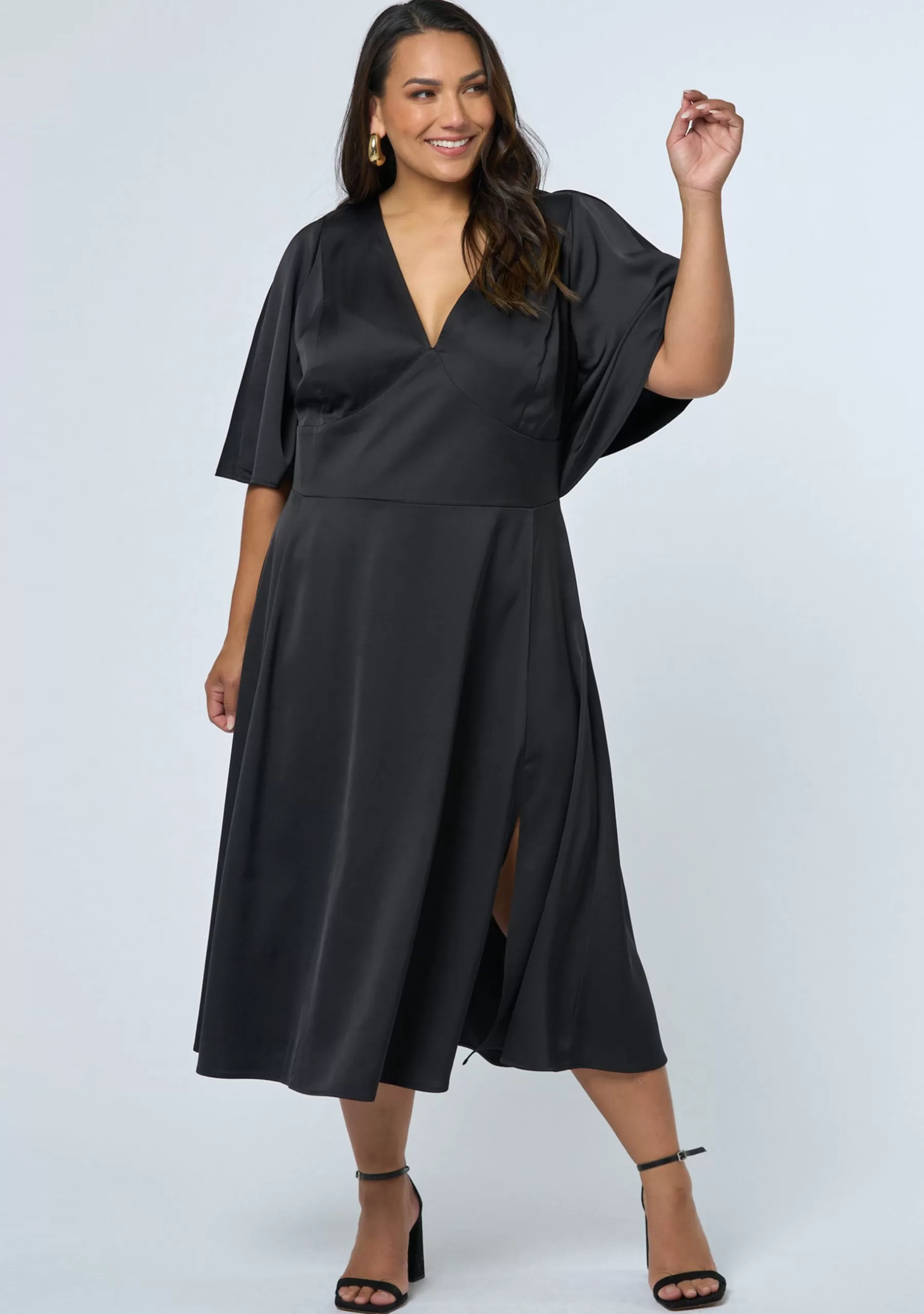 Curve Project Black Dresses | Midi Dresses>Seductive Secrets Midi Dress