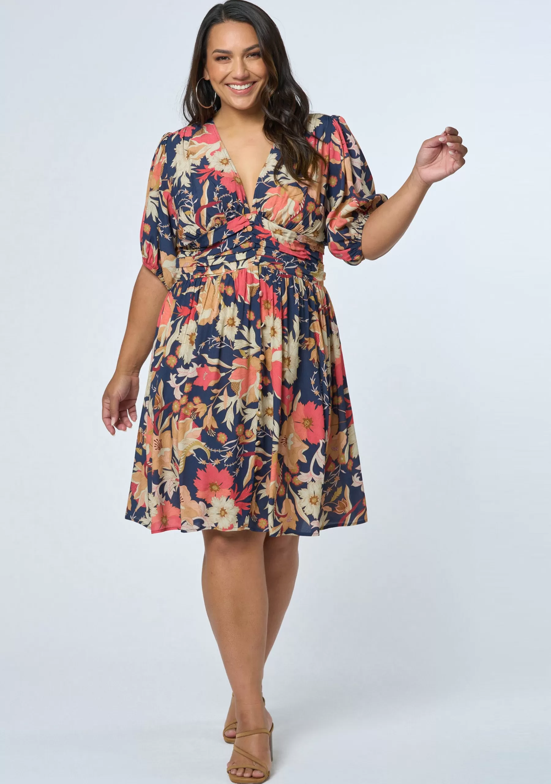 Curve Project Mini Dresses>Sprung Mini Dress