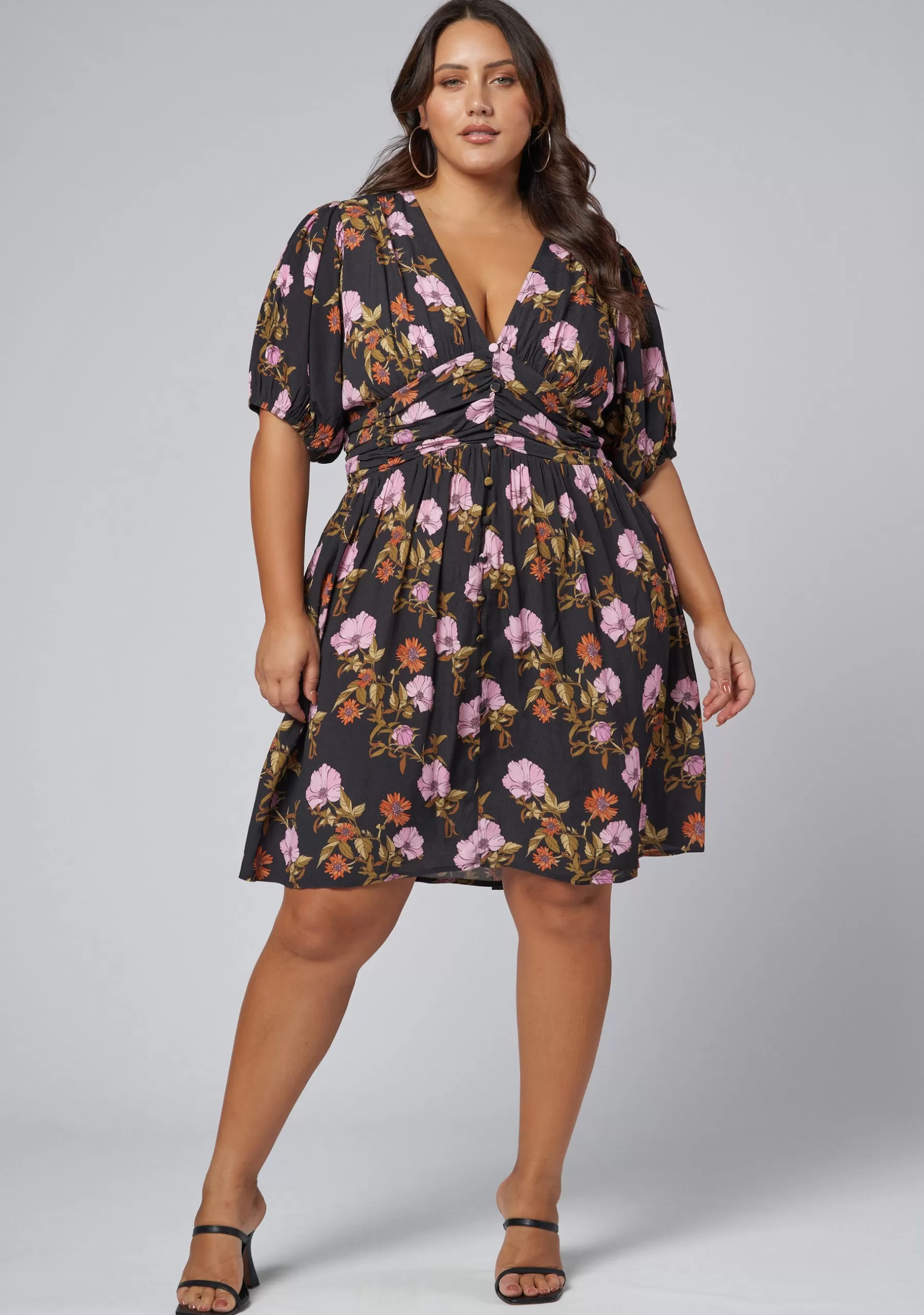 Curve Project Mini Dresses>Sprung Mini Dress