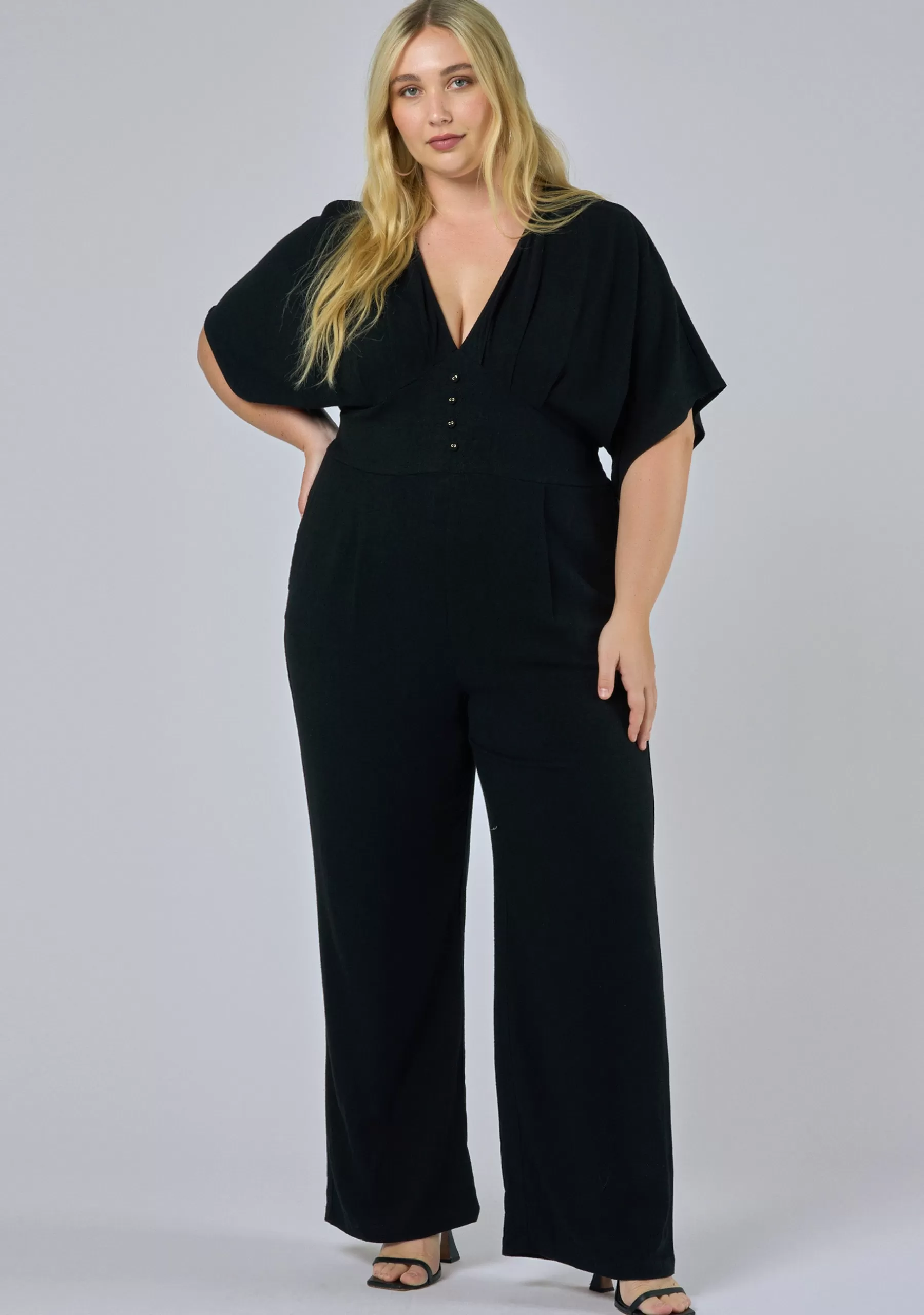Curve Project Jumpsuits>Stage Dive Linen Jumpsuit