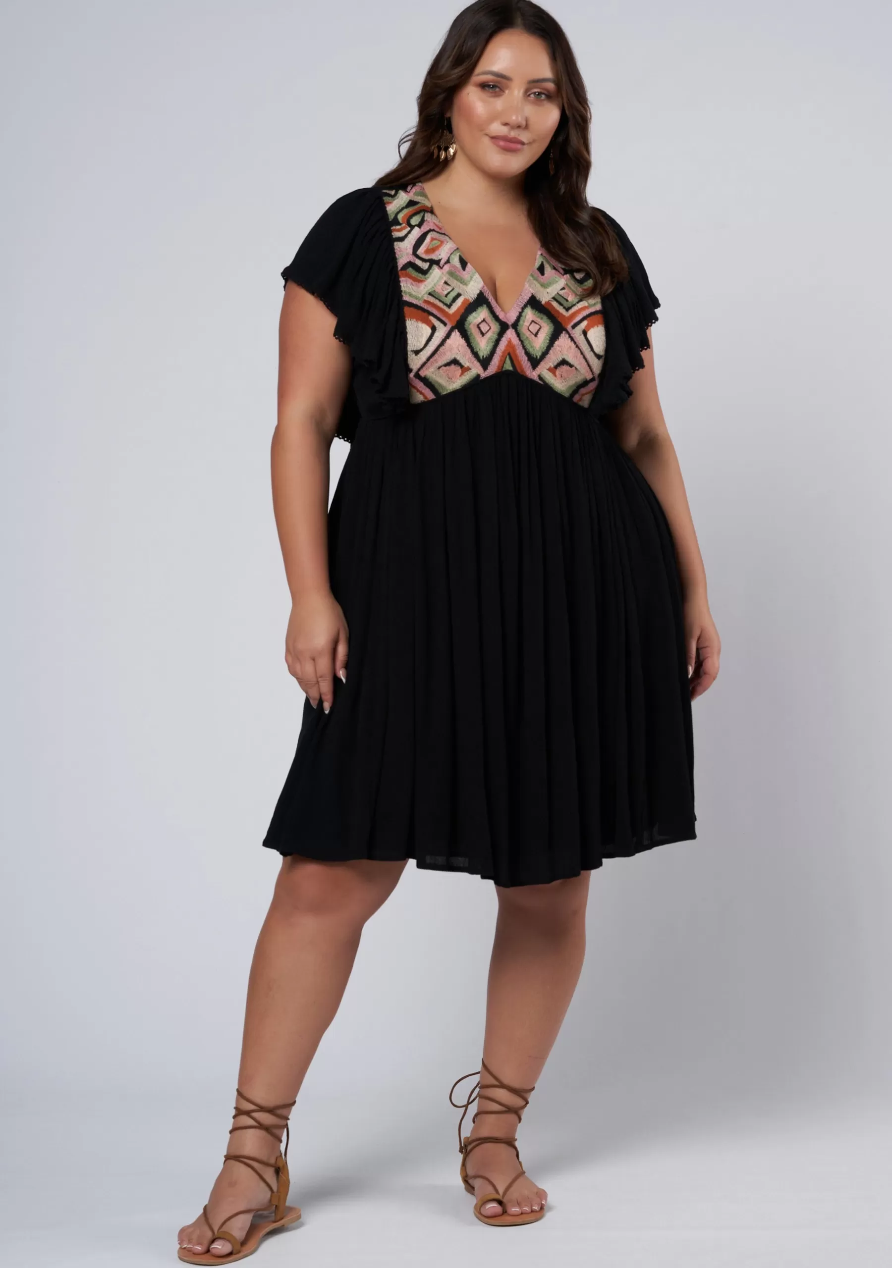 Curve Project Mini Dresses>Sun Drenched Mini Dress