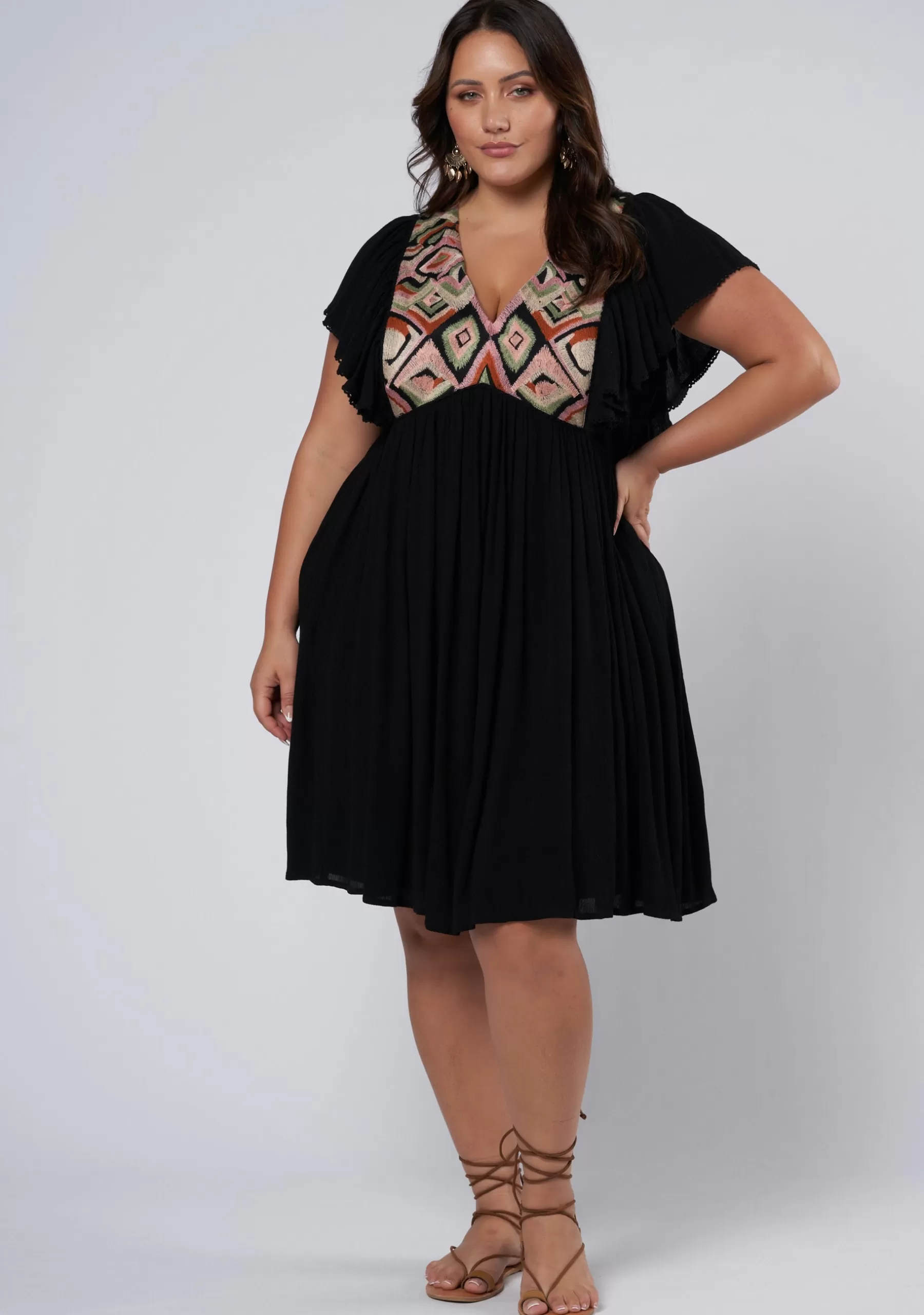 Curve Project Mini Dresses>Sun Drenched Mini Dress