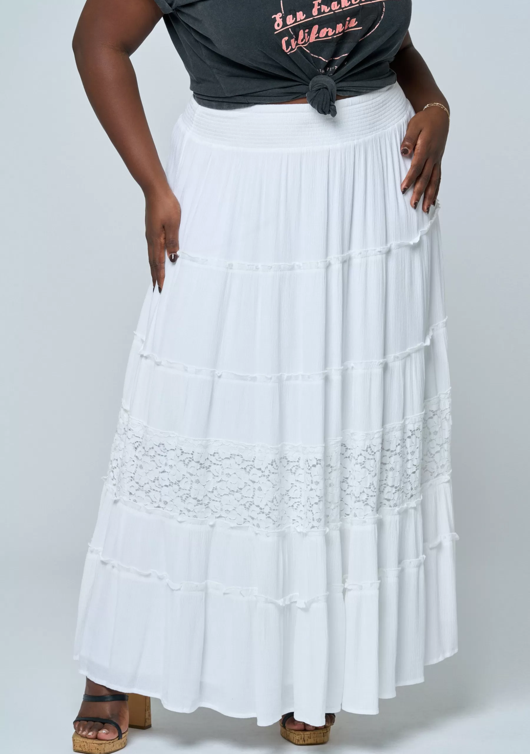Curve Project Maxi Skirts>Vintage Vixen Maxi Skirt