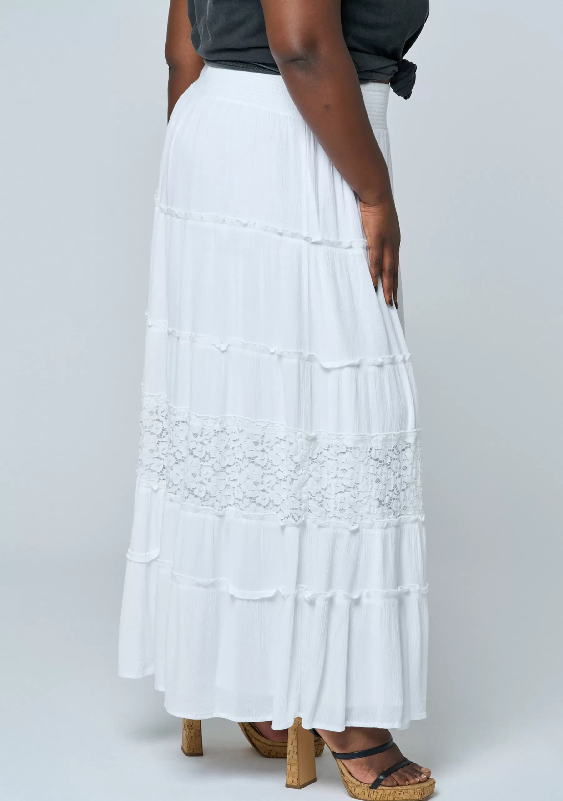 Curve Project Maxi Skirts>Vintage Vixen Maxi Skirt