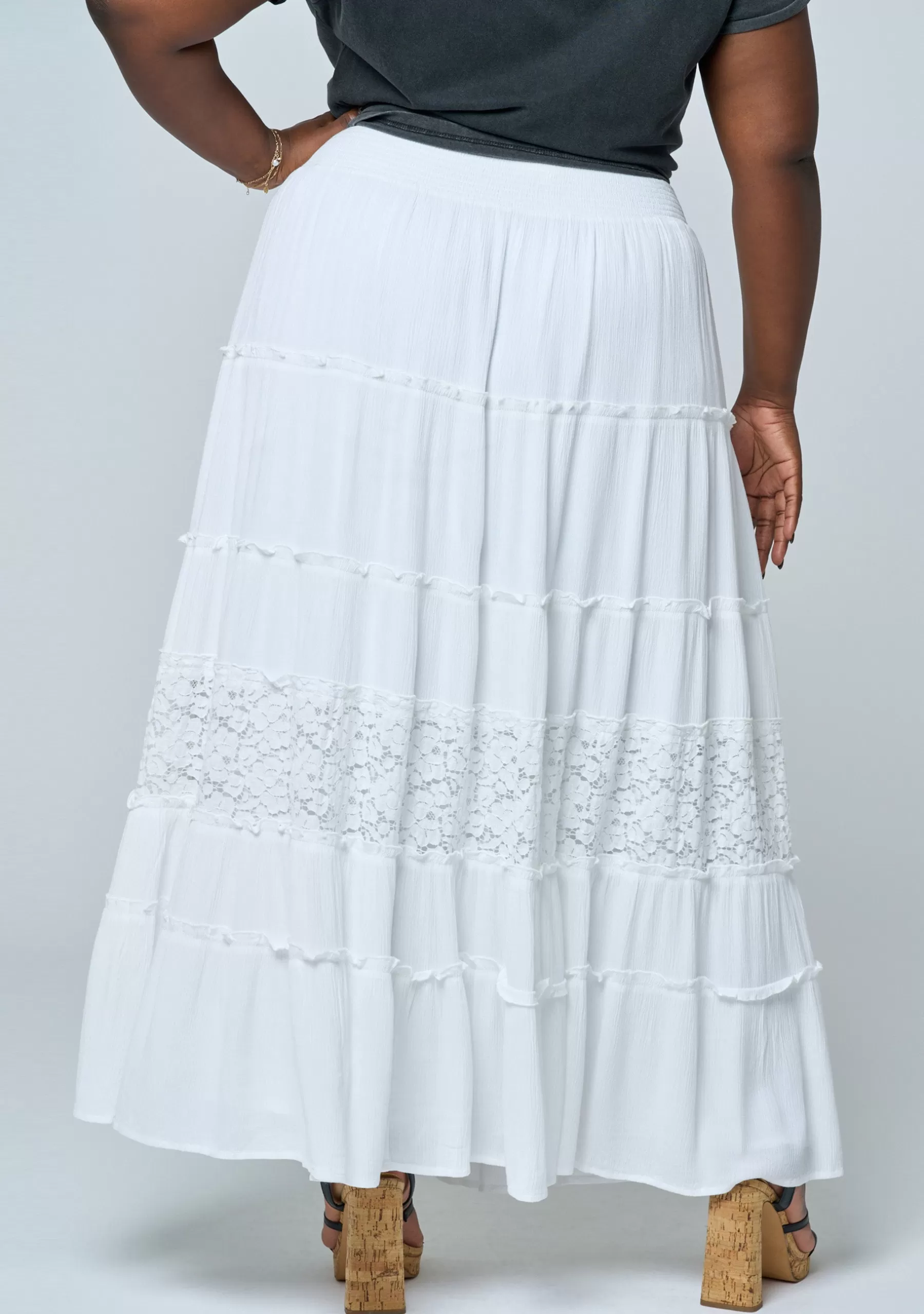 Curve Project Maxi Skirts>Vintage Vixen Maxi Skirt